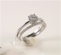 Anello Davite & Delucchi Donna in Oro bianco Diamante AA0306080S-14 - AA0306080S-14